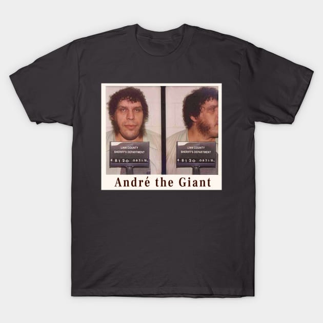 André the Giant Mug Shot T-Shirt by pocketlama